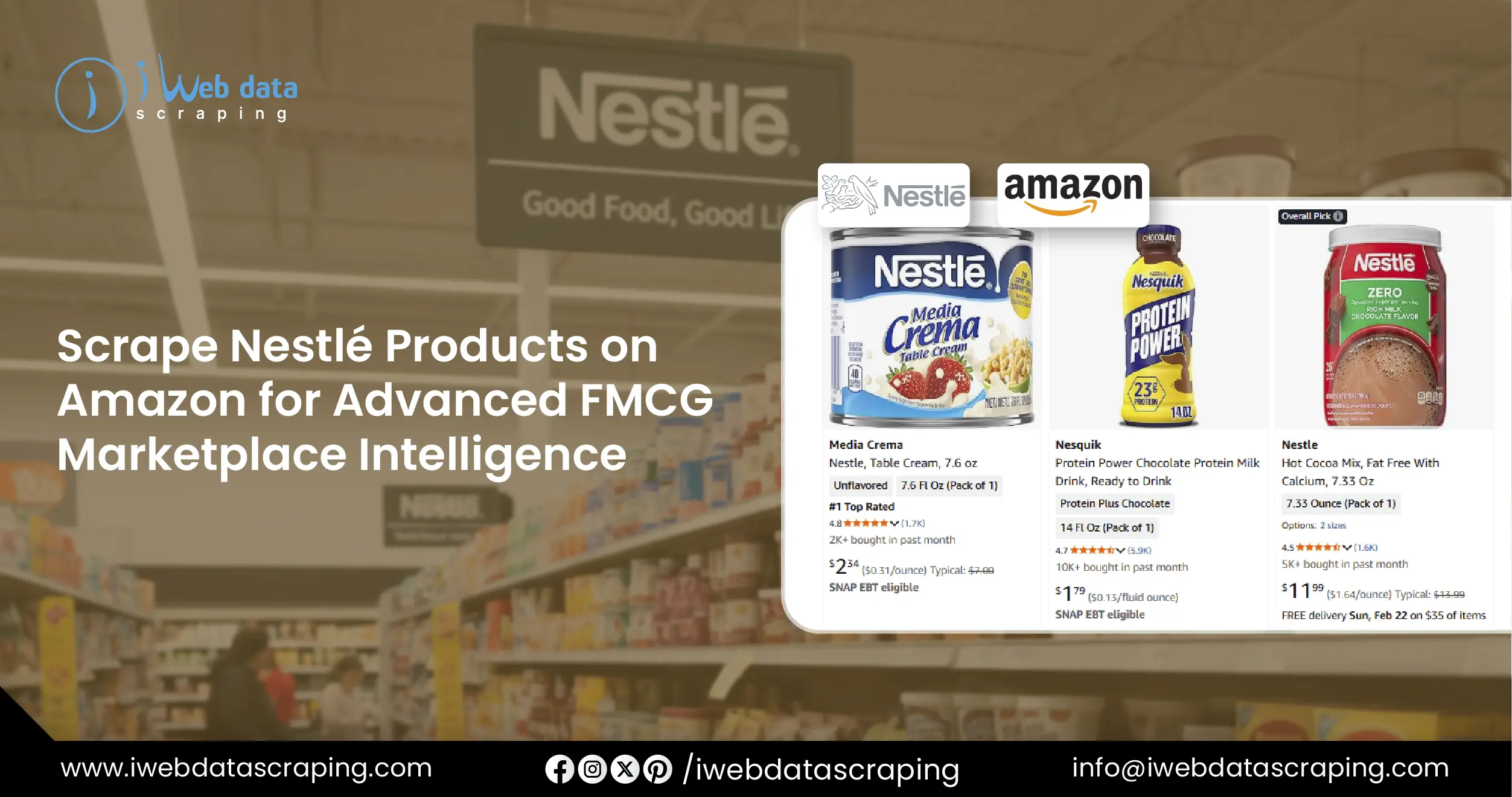 Scrape Nestlé Products on Amazon for FMCG Intelligence